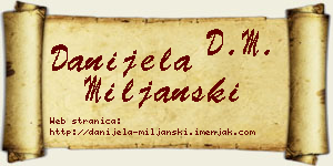 Danijela Miljanski vizit kartica